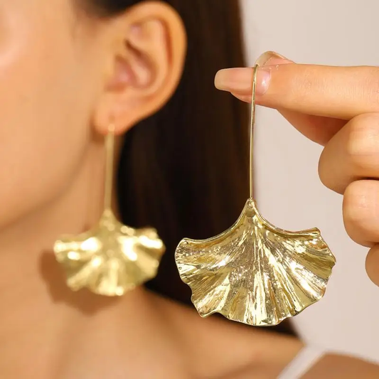 Bliss - Vintage Golden Petal Earrings