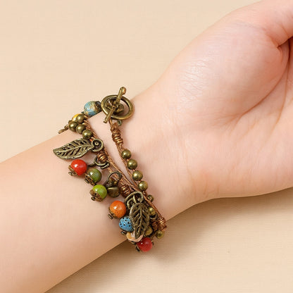 Squirrel Autumn Charm Bracelet