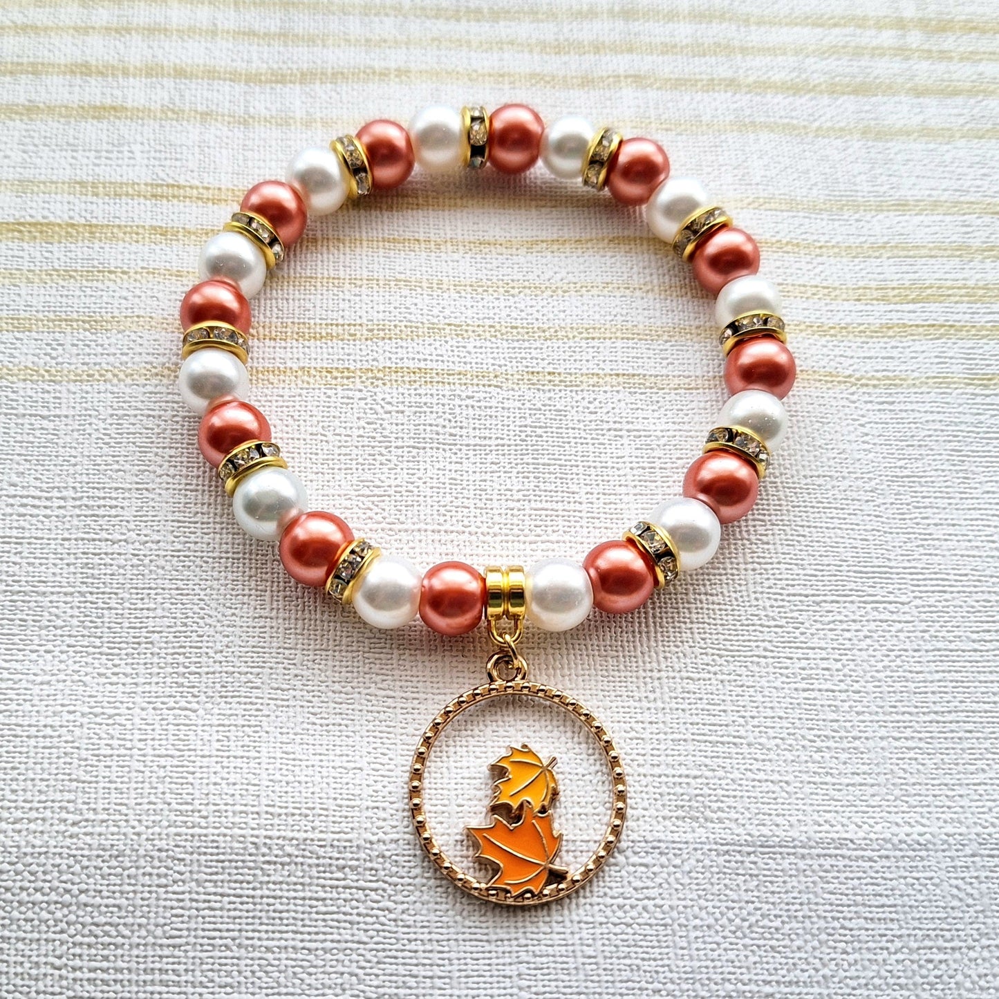 Fall Leaves Charm Bracelet